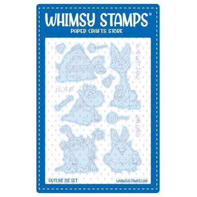 Whimsy Stamps Outline Dies - Monster Halloween